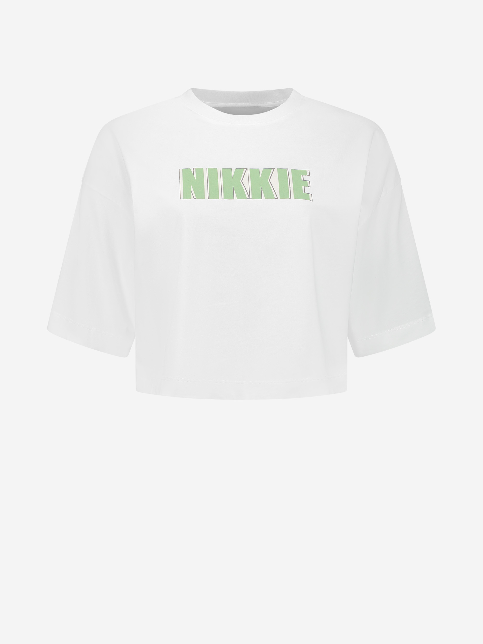 Cropped T-shirt with NIKKIE logo