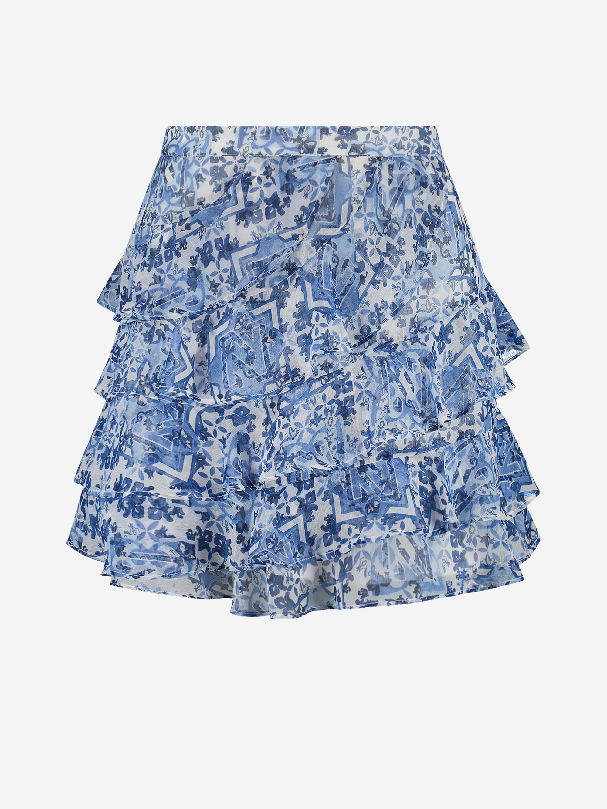 Mid rise skirt with pattern