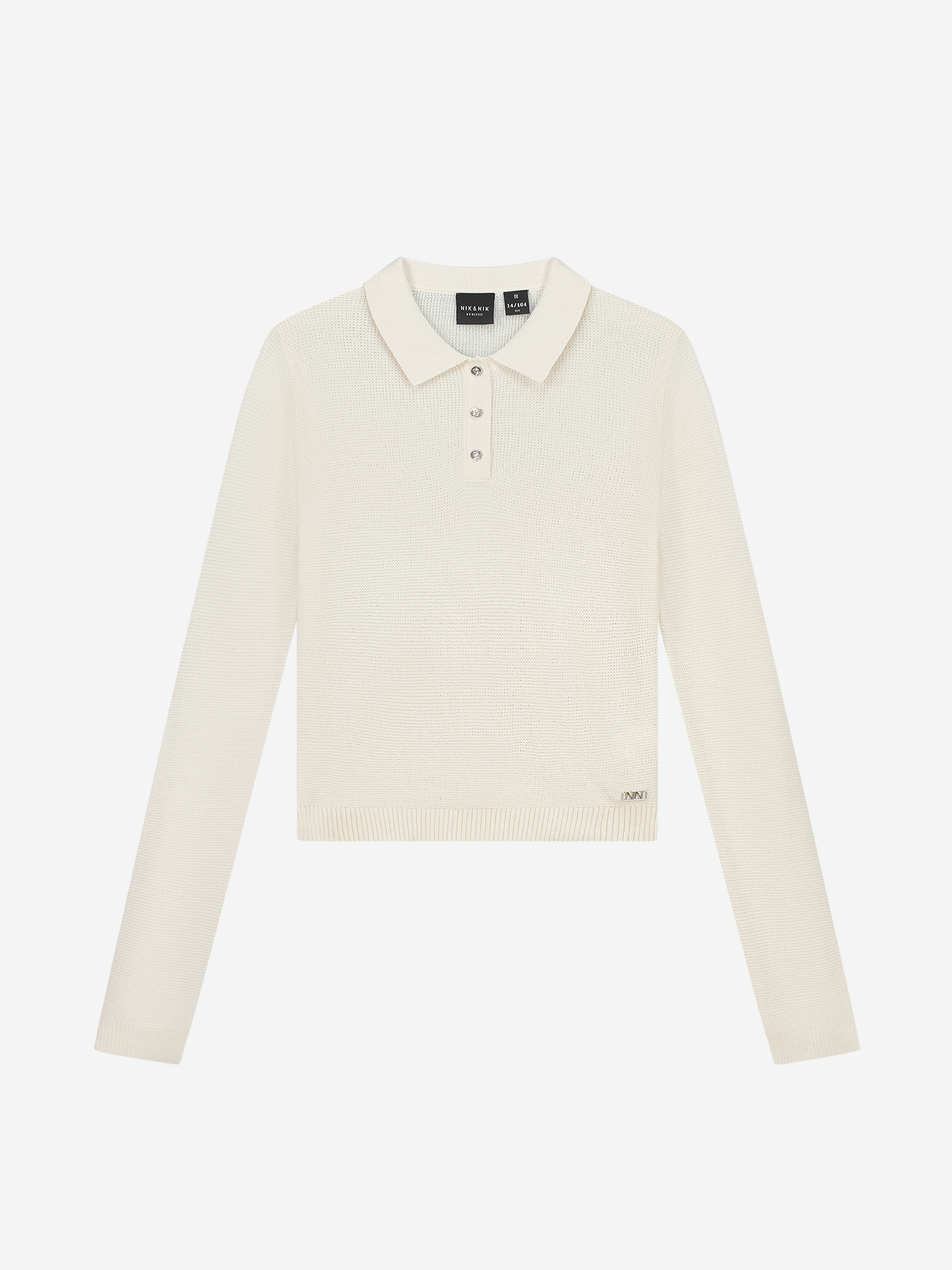 Polo with long sleeves