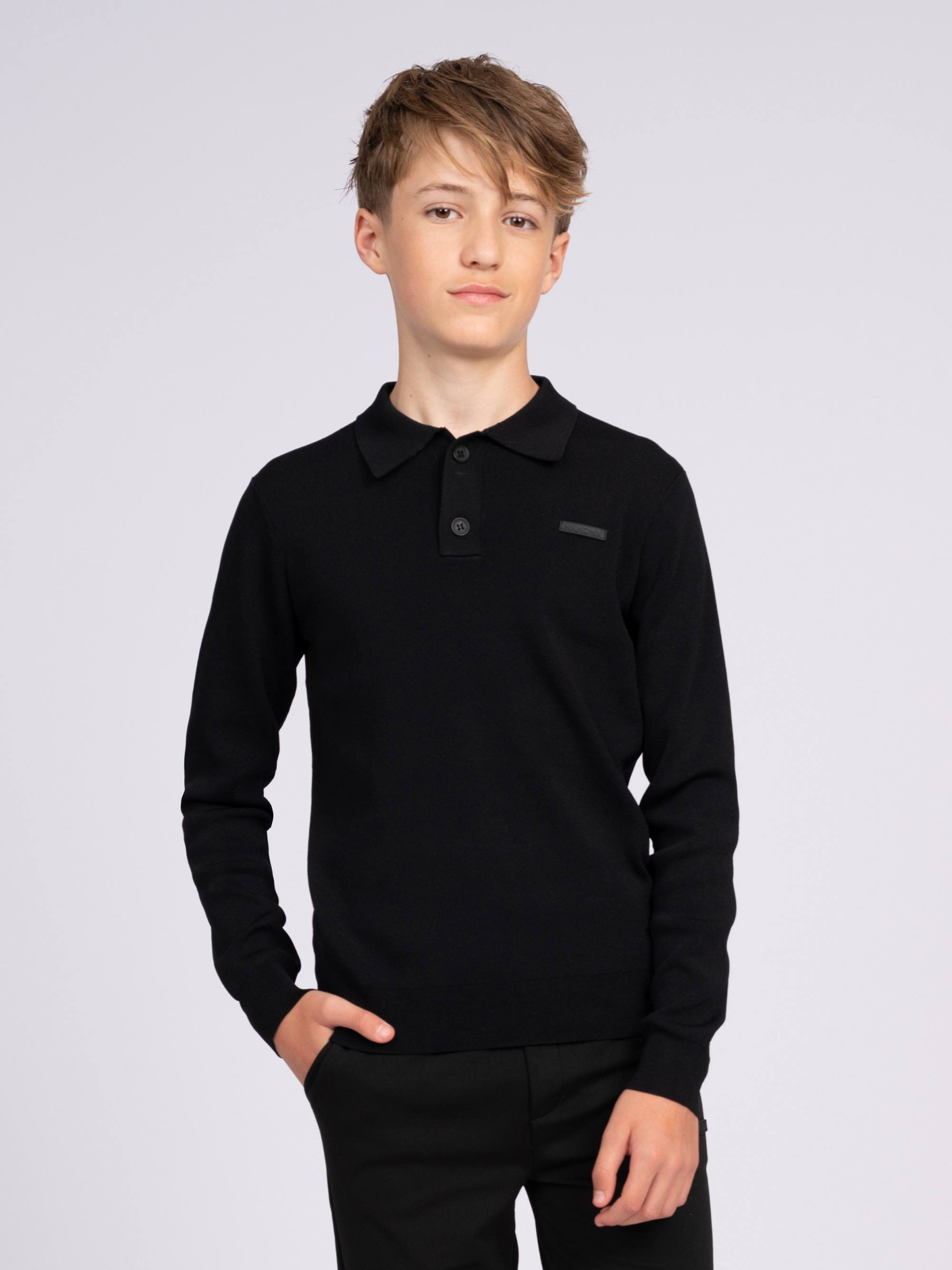 Polo with long sleeves and NIK&NIK logo