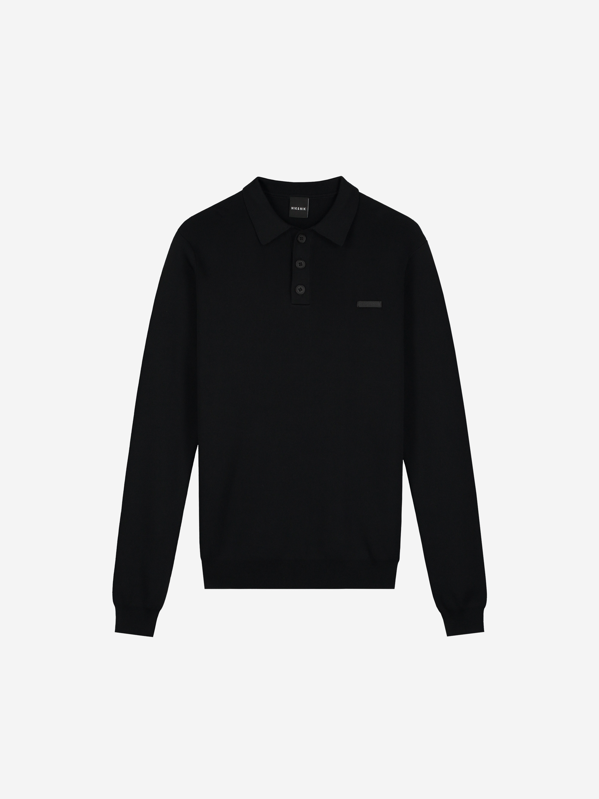 Polo with long sleeves and NIK&NIK logo