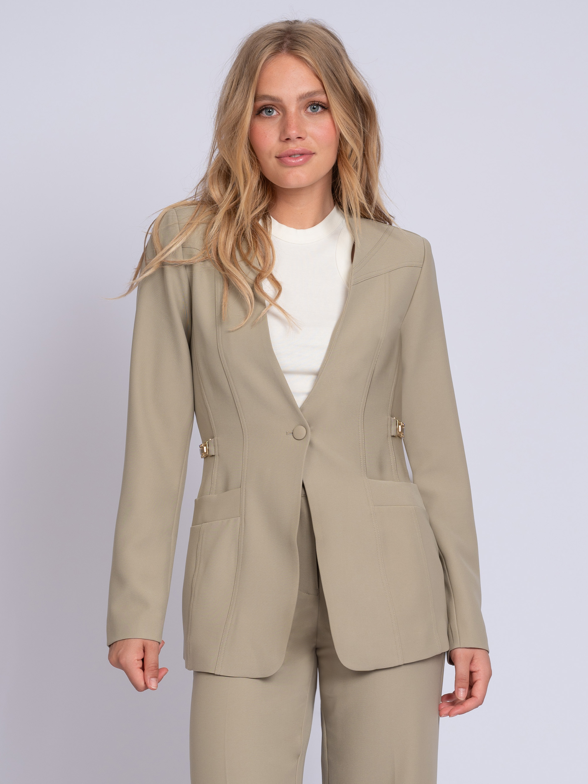 Blazer with chain detail