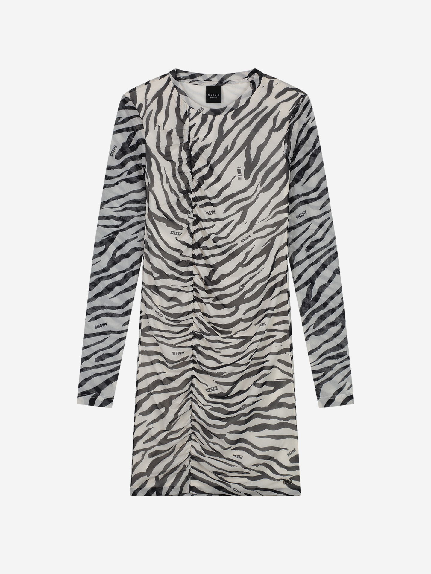Dress with zebra print