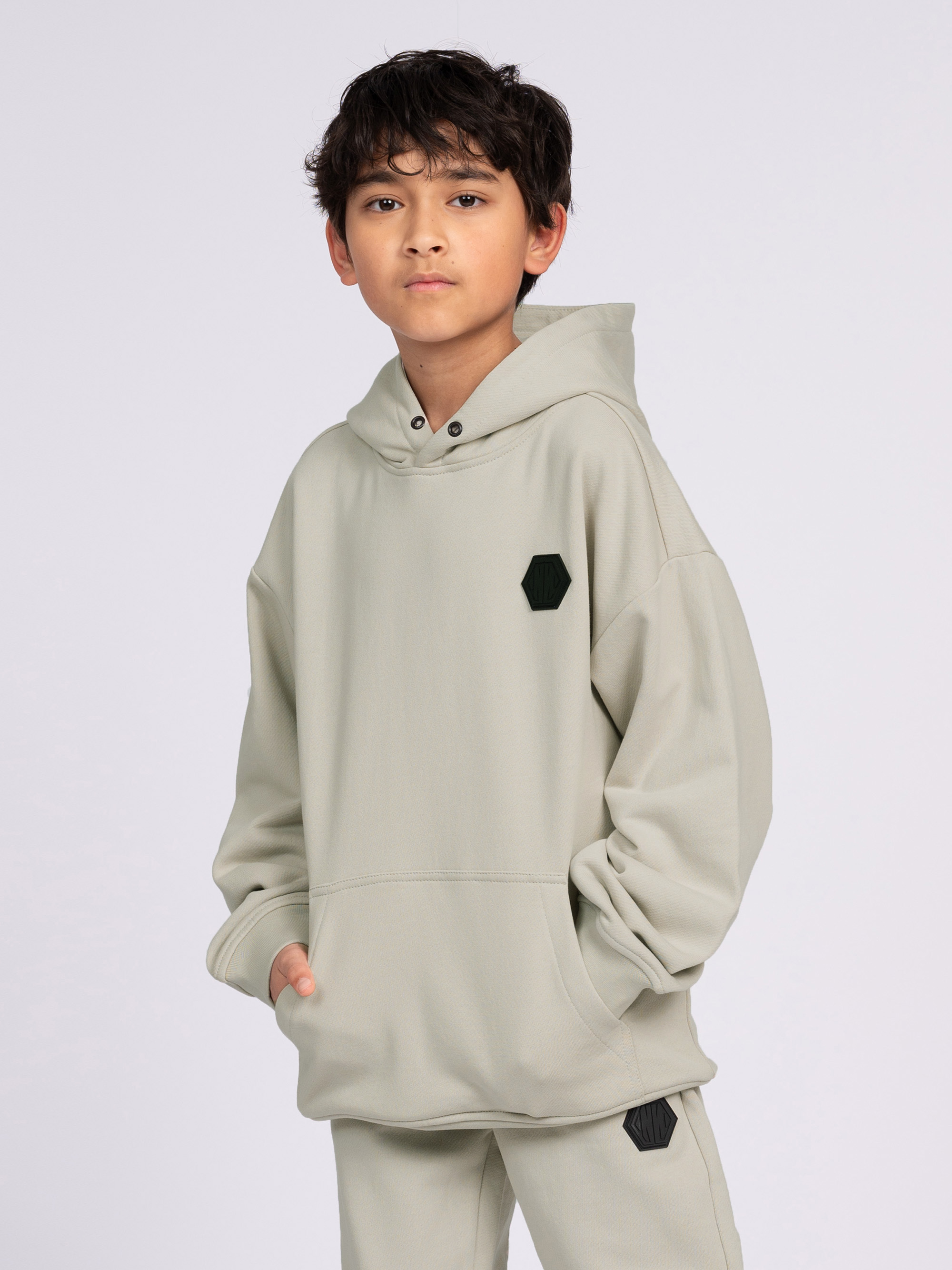 Loose-fitting hoodie with N&N patch