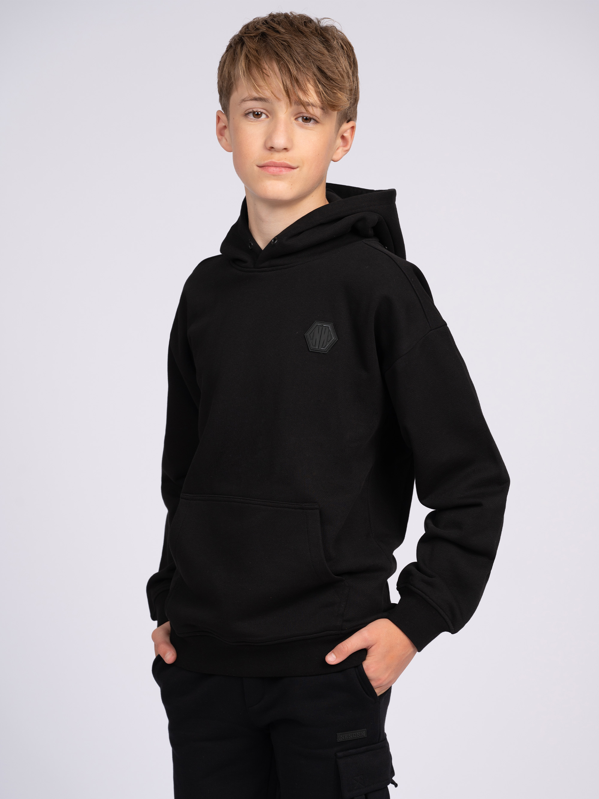 Loose-fitting hoodie with N&N patch