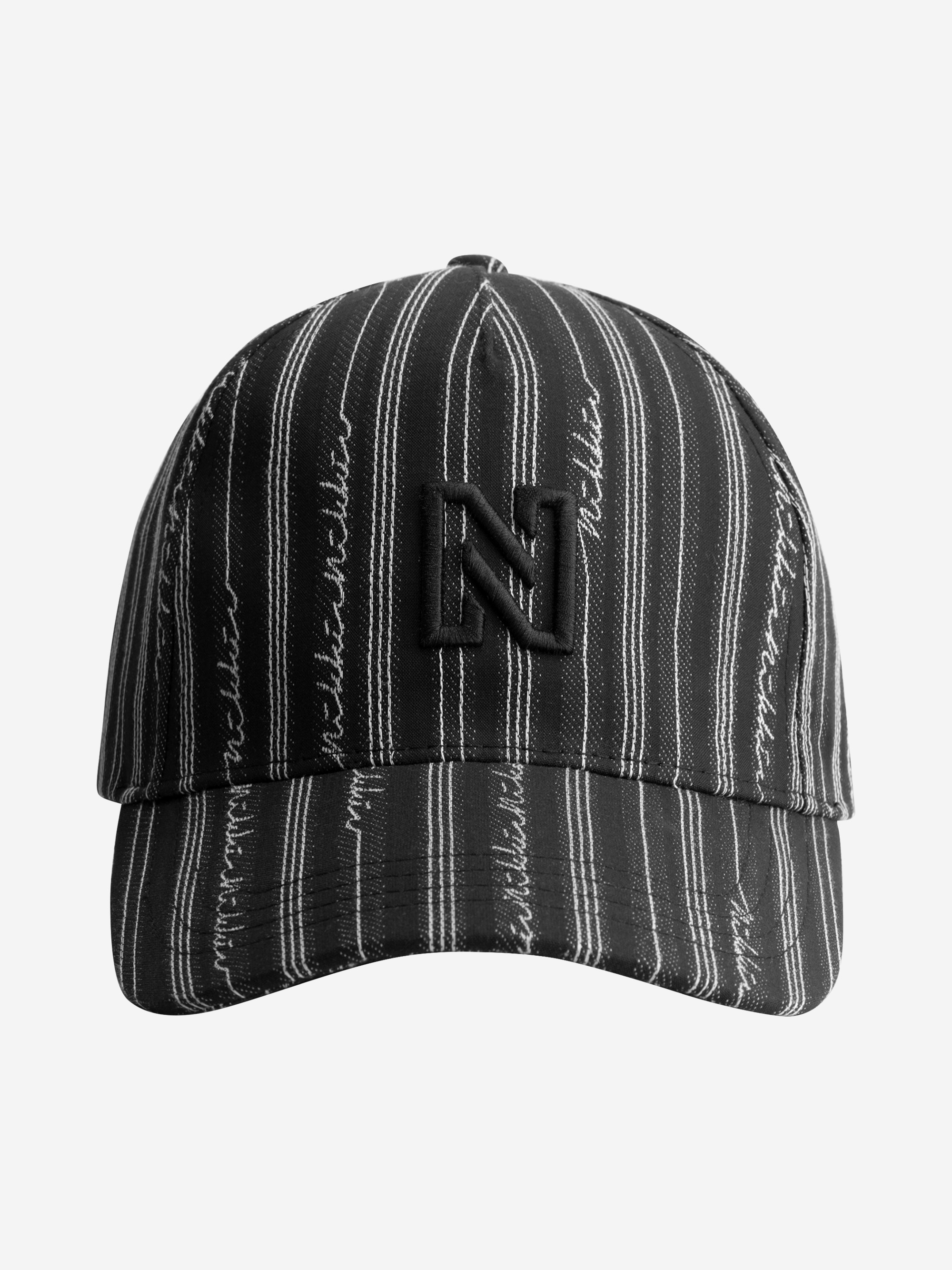 Striped hat with N-logo