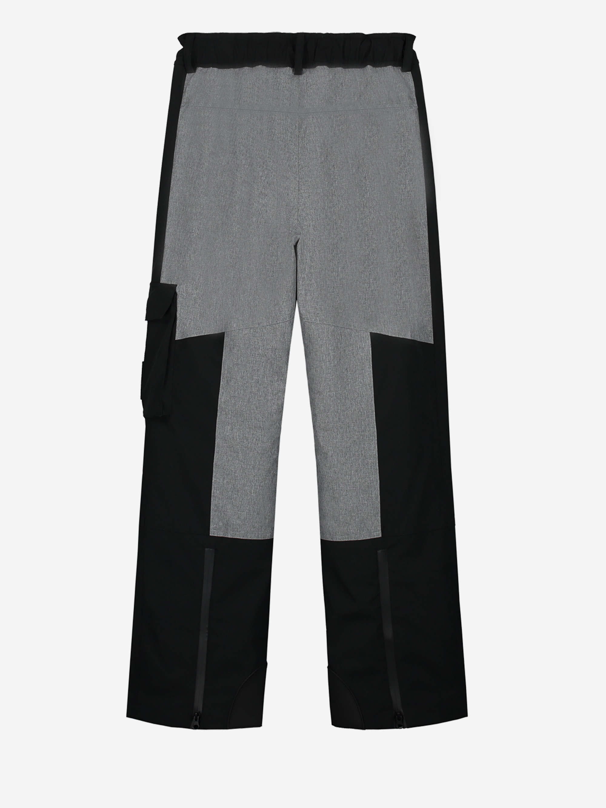 Melange ski pants with adjustable waist