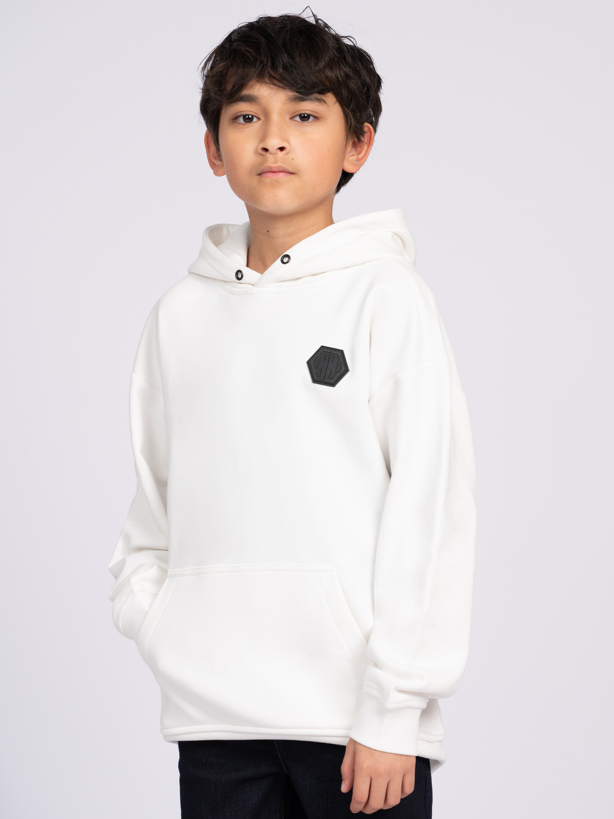 Loose-fitting hoodie with N&N patch