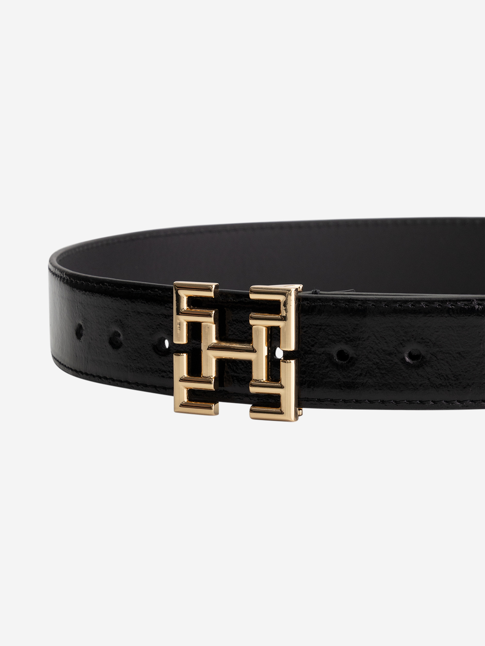 Small belt with logo buckle 