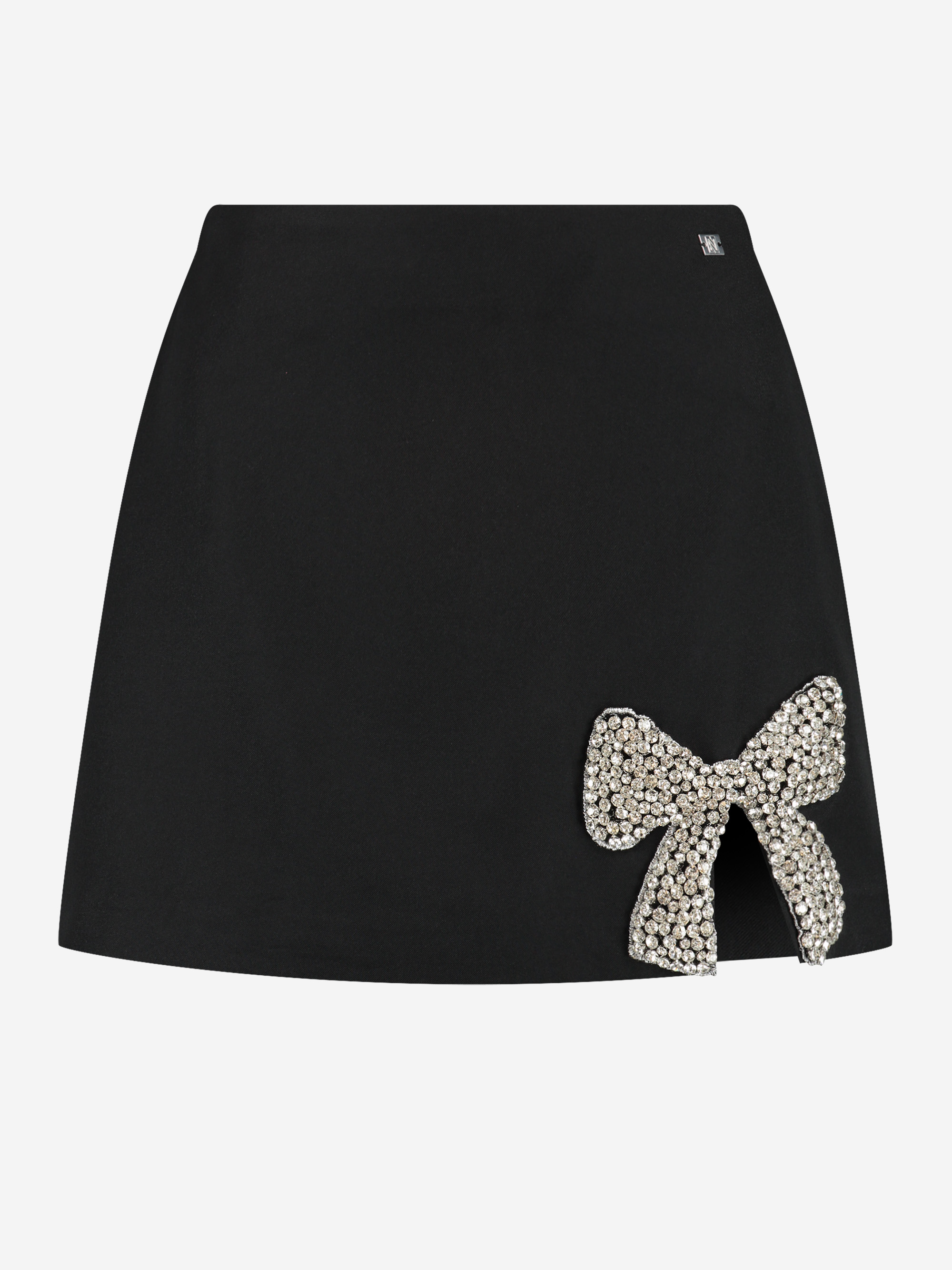 Aansluitende skort met glitter strik